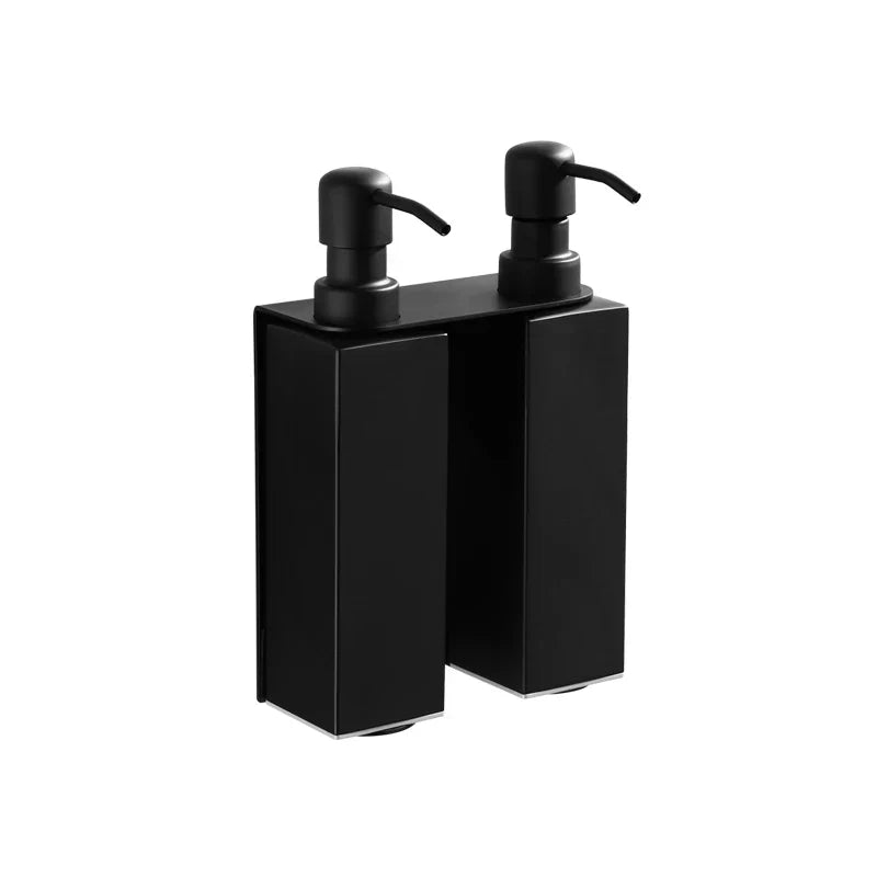 DecorBites™ Black Stainless Steel Wall-Mounted Soap Dispenser