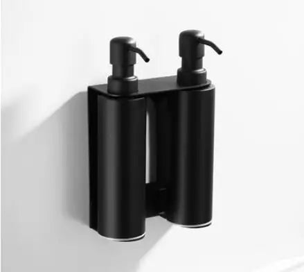 DecorBites™ Black Stainless Steel Wall-Mounted Soap Dispenser
