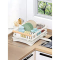 DecorBites™ Kitchen Sink Organizer Dish Drying Rack for Tableware Storage & Sponge Holder